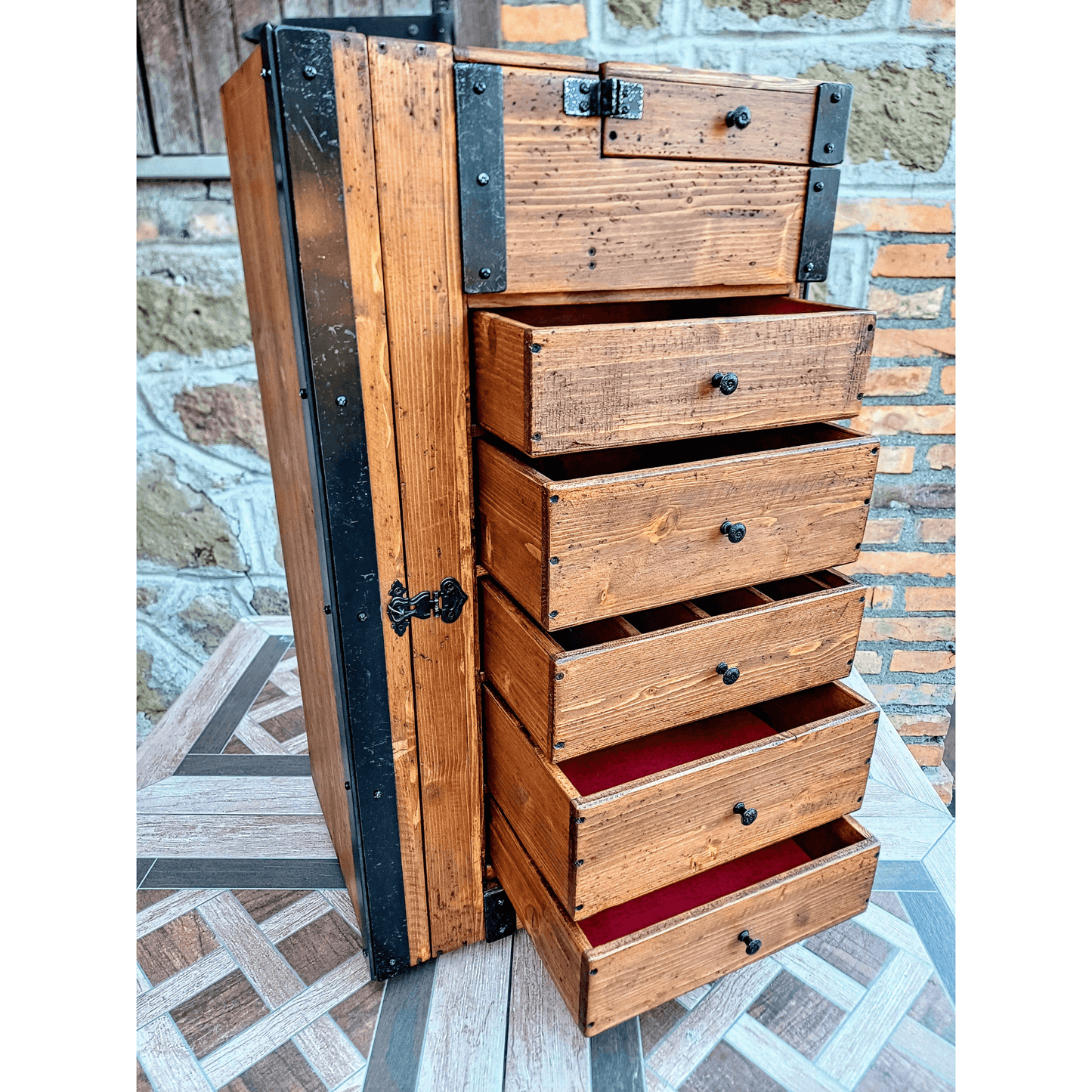 Wooden Chest of Drawers (with secret drawers) - Doreali Studio Roma