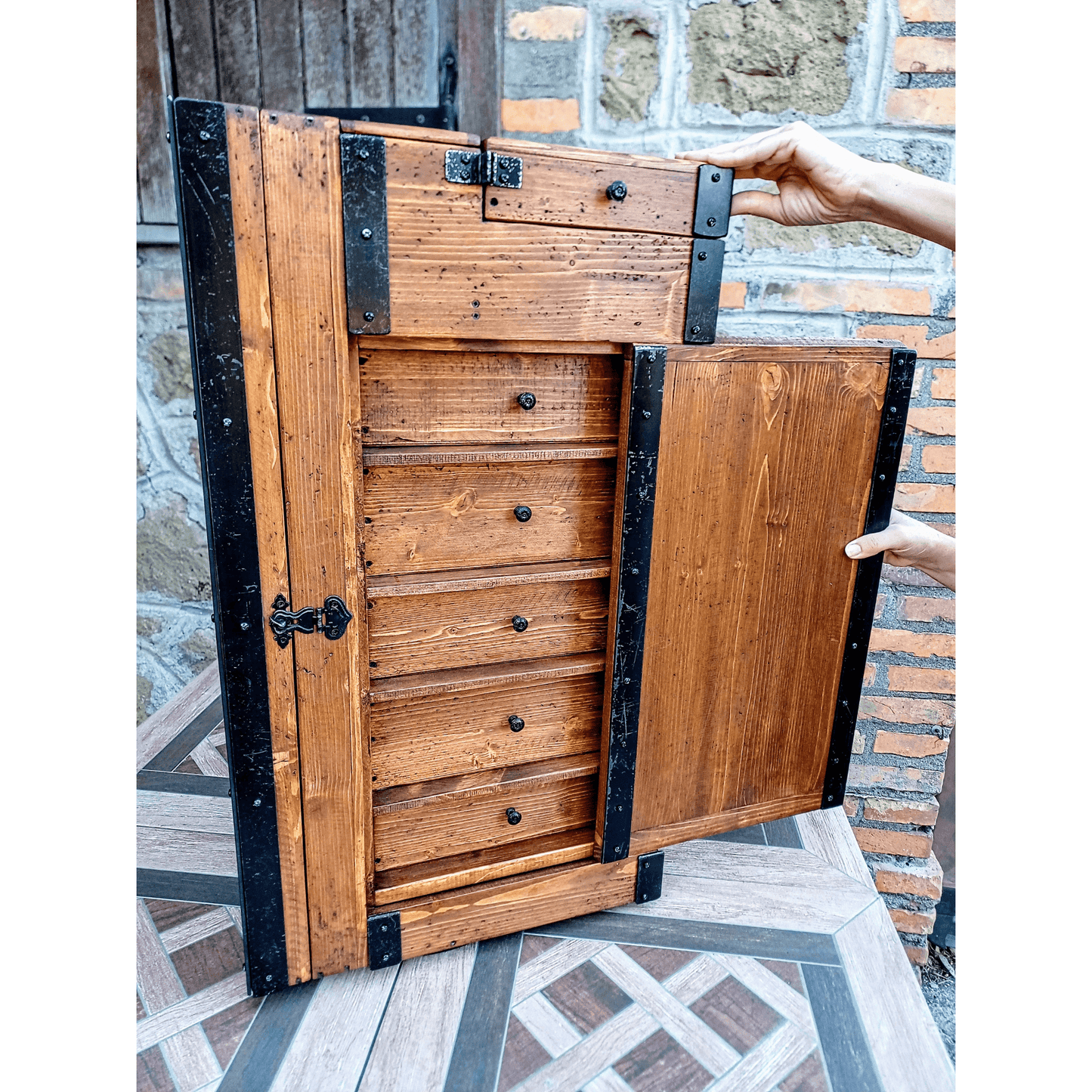 Wooden Chest of Drawers (with secret drawers) - Doreali Studio Roma