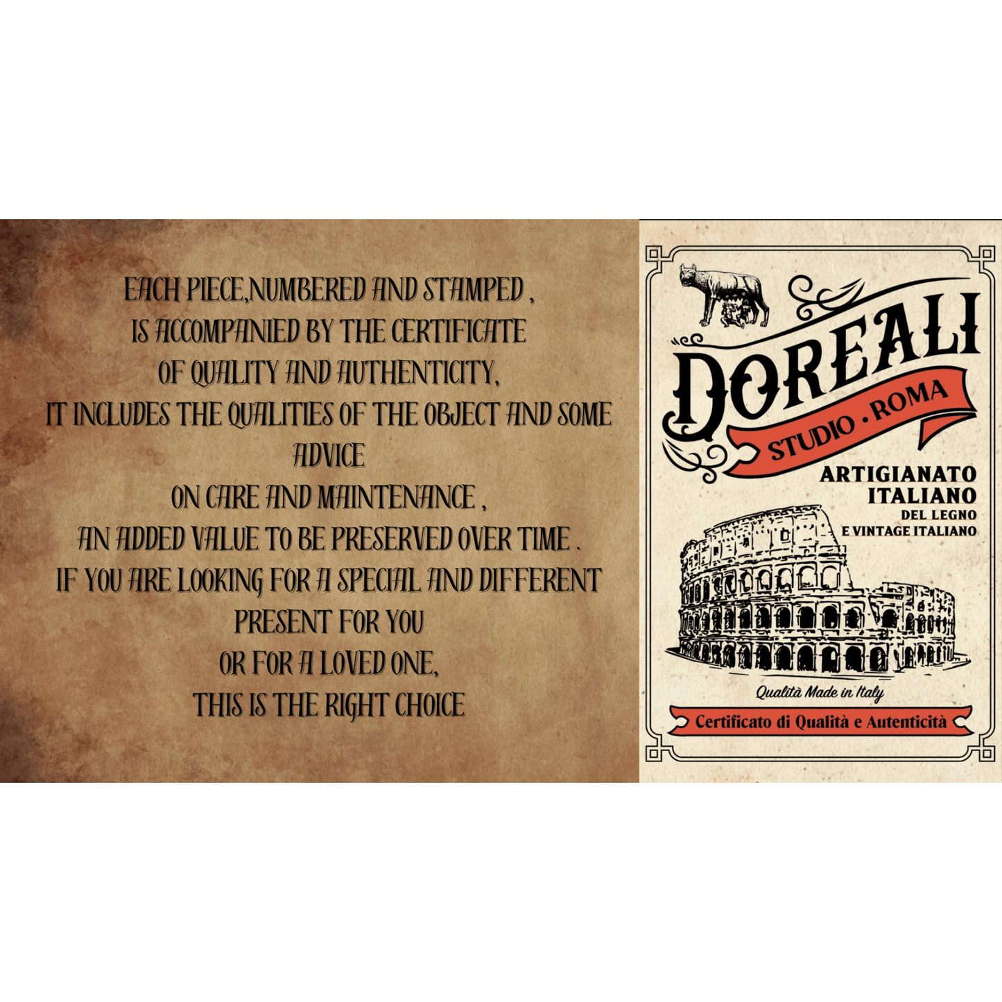 Wooden Storage Box (with drawers) - Doreali Studio Roma