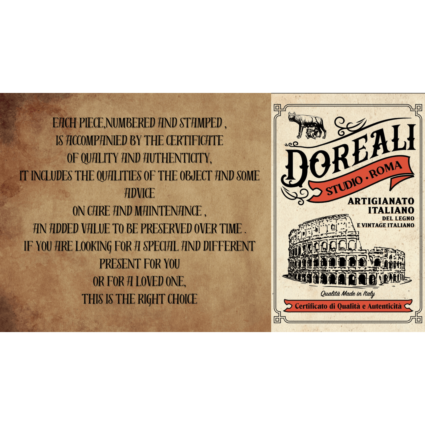 Wood Storage Box (with secret compartment) - Doreali Studio Roma