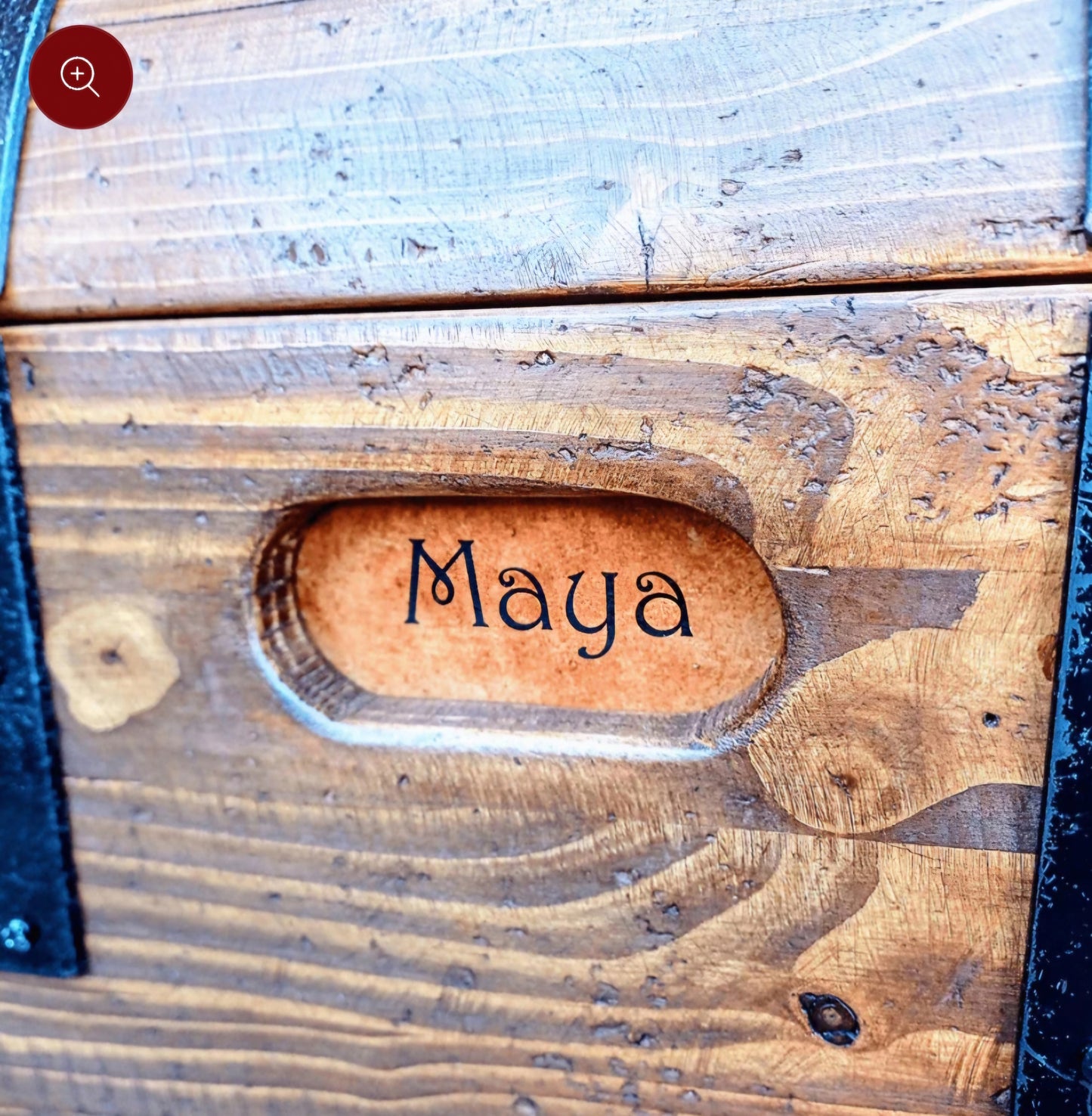 Personalized wood chest