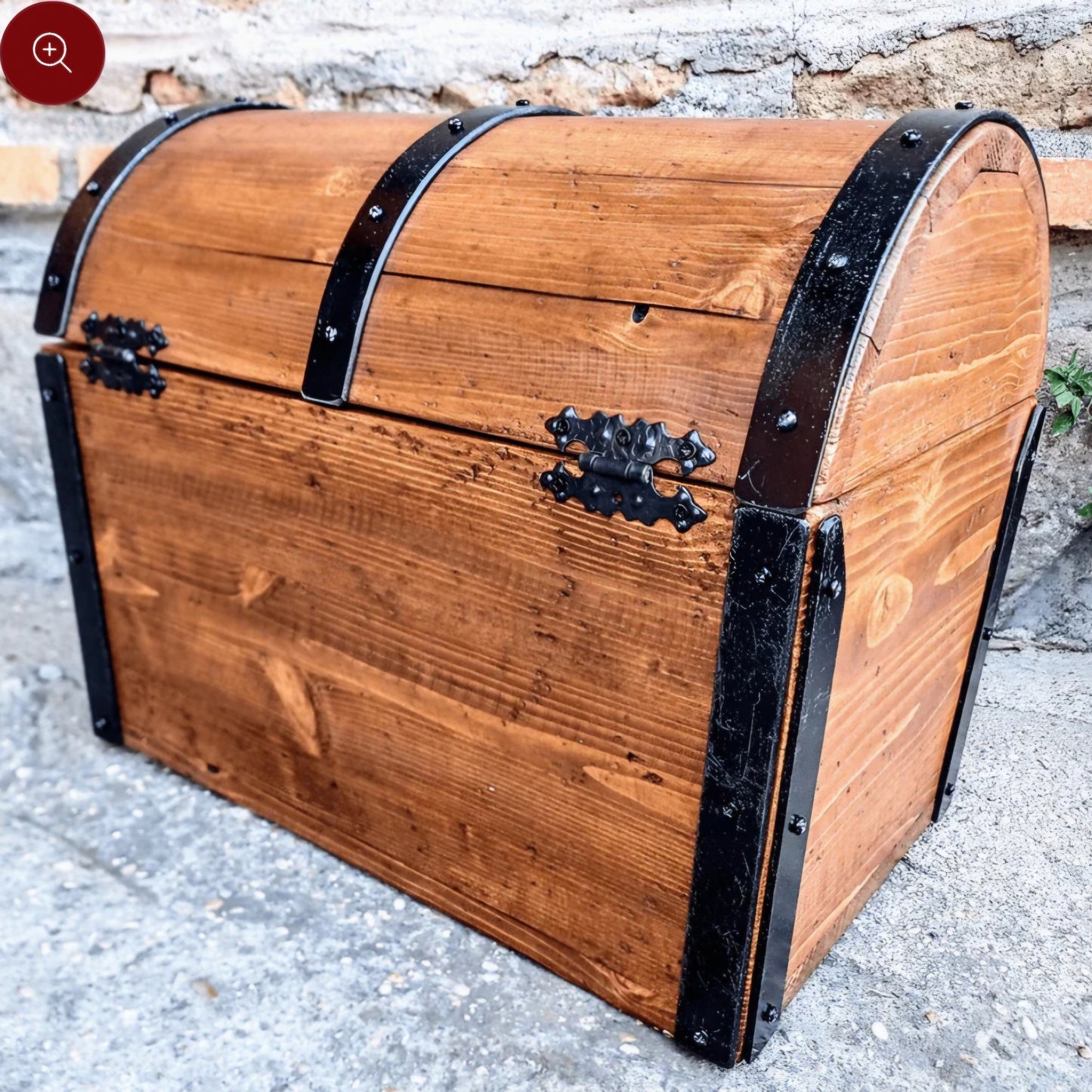 Personalized wood chest