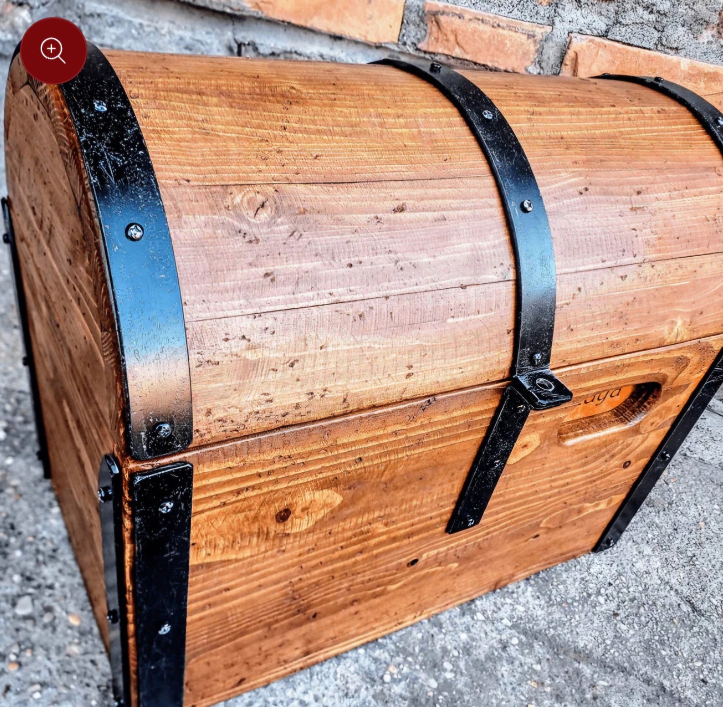 Personalized wood chest